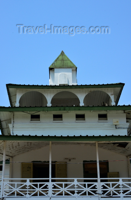 cameroon76: Cameroon, Douala: the Pagoda - upper floors of the Palace of the Kings Bell, built by the Germans in 1905 for King Auguste Manga Ndumbe - administrative quarter, Bonanjo - photo by M.Torres - (c) Travel-Images.com - Stock Photography agency - Image Bank