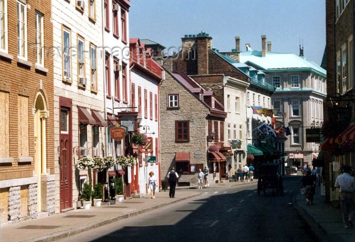 canada15: Quebec city (Quebec): in the old town - Historic distric - La Vieille Capitale - Unesco world heritage site - photo by P.Willis - (c) Travel-Images.com - Stock Photography agency - Image Bank