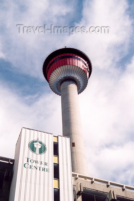 canada173: Canada / Kanada - Calgary (Alberta): Calgary tower and the Tower Centre (photo by M.Torres) - (c) Travel-Images.com - Stock Photography agency - Image Bank