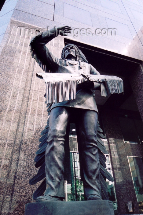 canada176: Canada / Kanada - Calgary, Alberta: Indian chief, sorry First Nation chief... - photo by M.Torres - (c) Travel-Images.com - Stock Photography agency - Image Bank