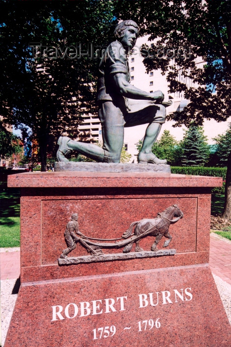 canada238: Canada / Kanada - Edmonton, Alberta: Robert Burns statue - photo by M.Torres - (c) Travel-Images.com - Stock Photography agency - Image Bank