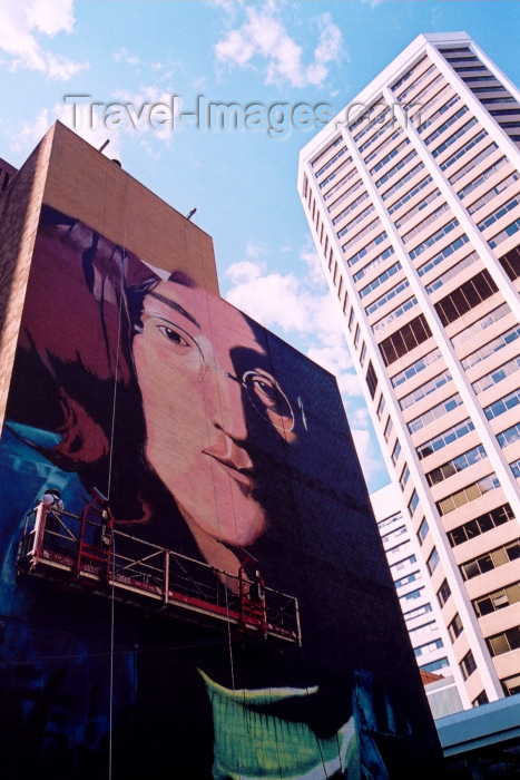 canada259: Canada / Kanada - Calgary, Alberta: John Lenon mural - photo by M.Torres - (c) Travel-Images.com - Stock Photography agency - Image Bank