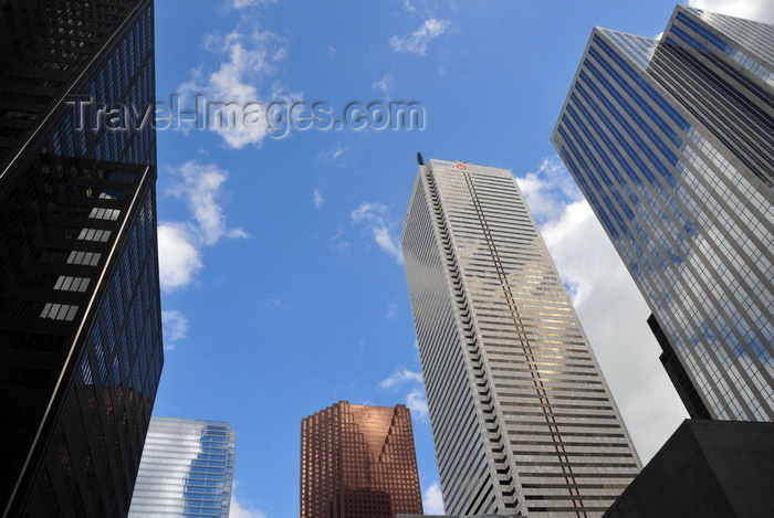 canada286: Toronto, Ontario, Canada: Financial District - skyscrapers Left to Right - Oxford Tower, Bay Adelaide Centre, Scotia Plaza, First Canadian Place, Exchange Tower - photo by M.Torres - (c) Travel-Images.com - Stock Photography agency - Image Bank