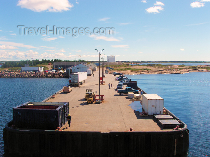 canada306: Natashquan (Quebec): pier on the Jacques Cartier strait / détroit de Jacques-Cartier - photo by B.Cloutier - (c) Travel-Images.com - Stock Photography agency - Image Bank