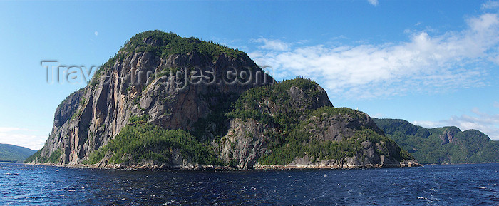 canada319: Cap Trinité (Quebec) / Cape Trinity - rock wall over Éternité bay - Saguenay National Park - Parc national du Saguenay - photo by B.Cloutier - (c) Travel-Images.com - Stock Photography agency - Image Bank