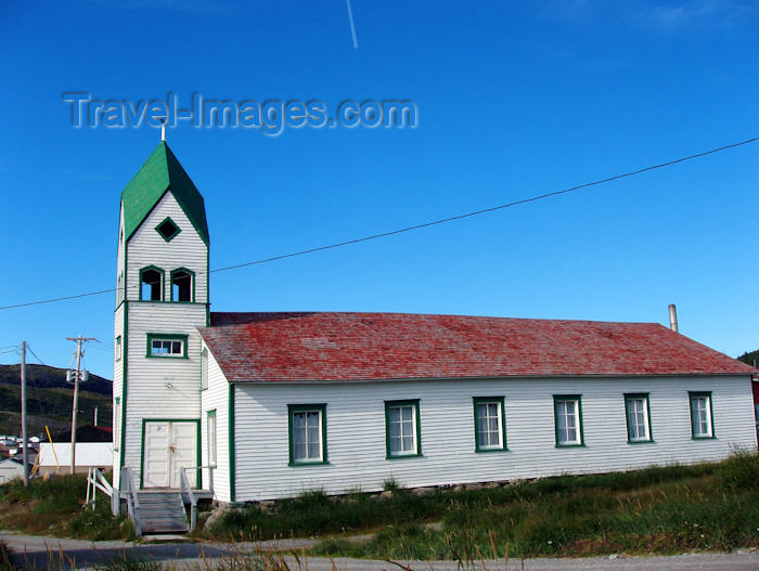 canada324: Canada / Kanada - Nain (Labrador): wooden church - 18th century Moravian Church - photo by B.Cloutier - (c) Travel-Images.com - Stock Photography agency - Image Bank