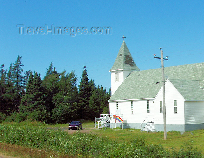 canada342: Canada / Kanada - Burin Peninsula, Newfoundland: countryside church - photo by B.Cloutier - (c) Travel-Images.com - Stock Photography agency - Image Bank