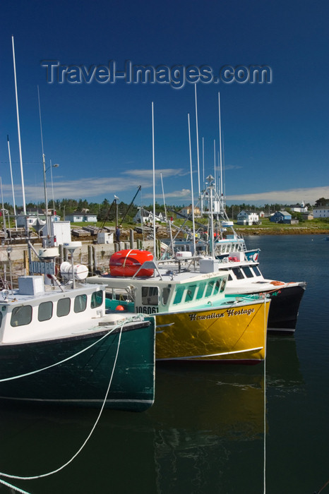 canada352: Scenic view of fishing boats in Woods Harbour in the Acadian region near Pubnico in western Nova Scotia, Canada - photo by D.Smith - (c) Travel-Images.com - Stock Photography agency - Image Bank