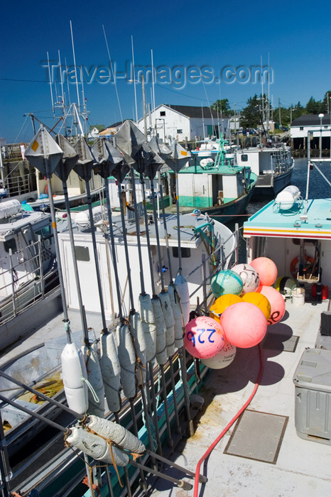 canada353: Scenic view of fishing boats in Woods Harbour in the Acadian region near Pubnico in western Nova Scotia, Canada - photo by D.Smith - (c) Travel-Images.com - Stock Photography agency - Image Bank