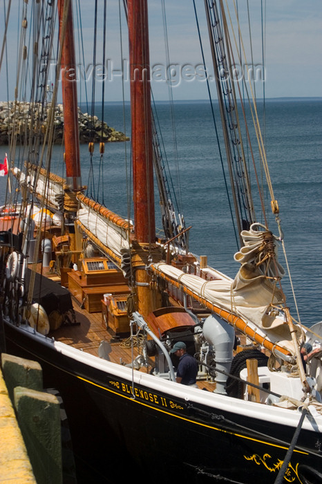 canada356: View of the Blue Nose 2 II historic racing sailboat in Argyle harbour on Nova Scotia, Canada - photo by D.Smith - (c) Travel-Images.com - Stock Photography agency - Image Bank