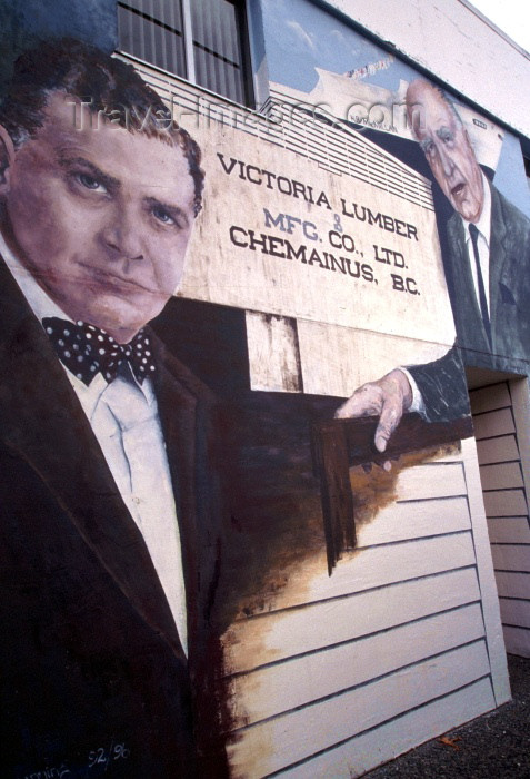 canada39: Canada / Kanada - Chemainus  (BC): Victoray Lumber company - murals - photo by F.Rigaud - (c) Travel-Images.com - Stock Photography agency - Image Bank