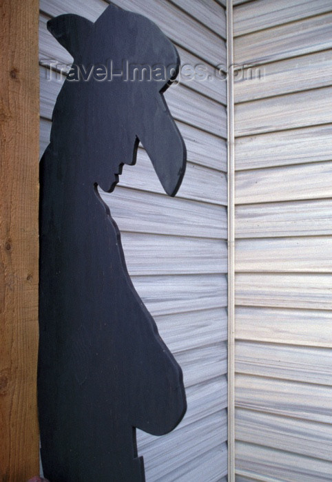 canada40: Canada / Kanada - Chemainus (BC): Lucky Luke's shadow? - photo by F.Rigaud - (c) Travel-Images.com - Stock Photography agency - Image Bank