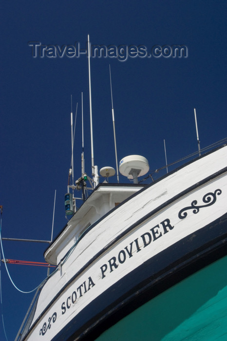 canada400: Fishing Boat at dry dock in Annapolic Royal, Nova Scotia, Canada - photo by D.Smith - (c) Travel-Images.com - Stock Photography agency - Image Bank