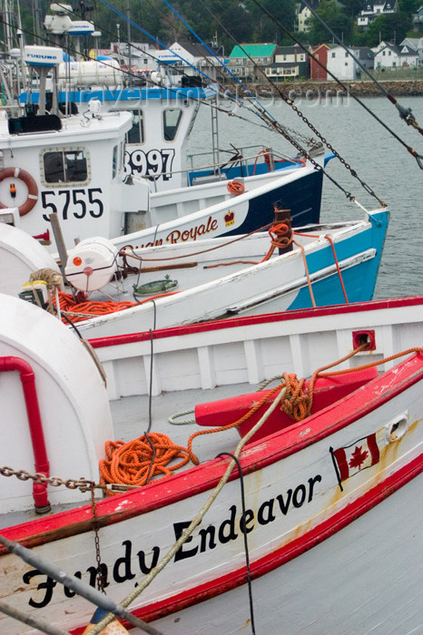 canada428: boats at the commercial fshing pier at Digby, Nova Scotia, Canada - photo by D.Smith - (c) Travel-Images.com - Stock Photography agency - Image Bank