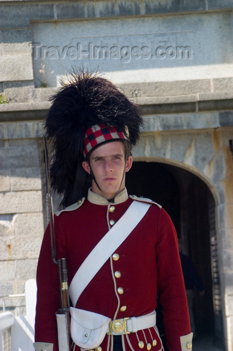 canada430: Close-uo of a sentry at the histroric British Citadel fort in Halifax, Noca Scotia, Canada - photo by D.Smith - (c) Travel-Images.com - Stock Photography agency - Image Bank