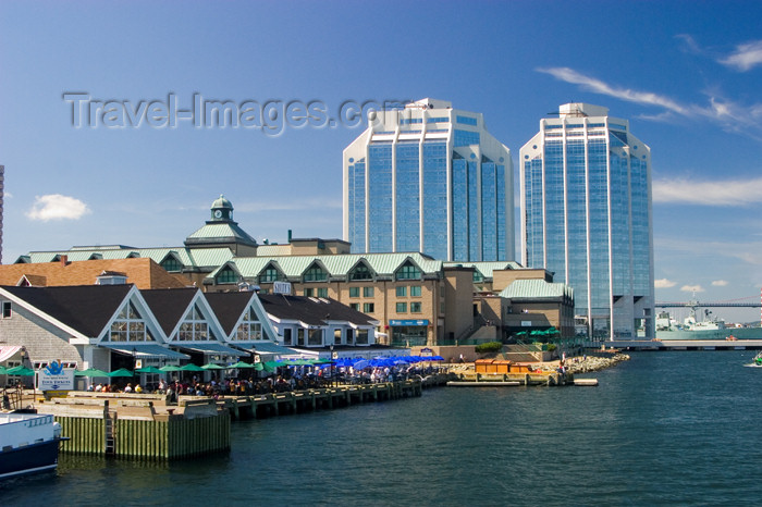 canada438: Scenic view of the Halifax, Nova Scotia, Canada waterfront and city skyline from the harbour - photo by D.Smith - (c) Travel-Images.com - Stock Photography agency - Image Bank