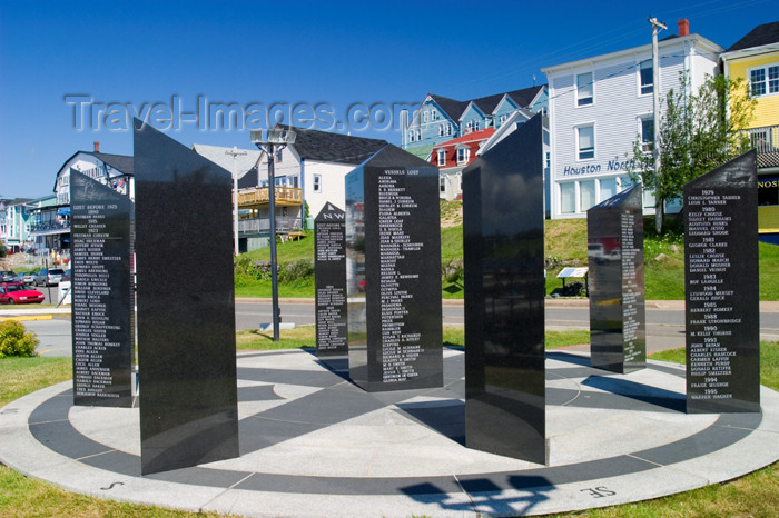 canada450: Scenic views of the fishermans memorial in the  historic fishing village of Lunenburg, Nova Scotia, Canada - photo by D.Smith - (c) Travel-Images.com - Stock Photography agency - Image Bank