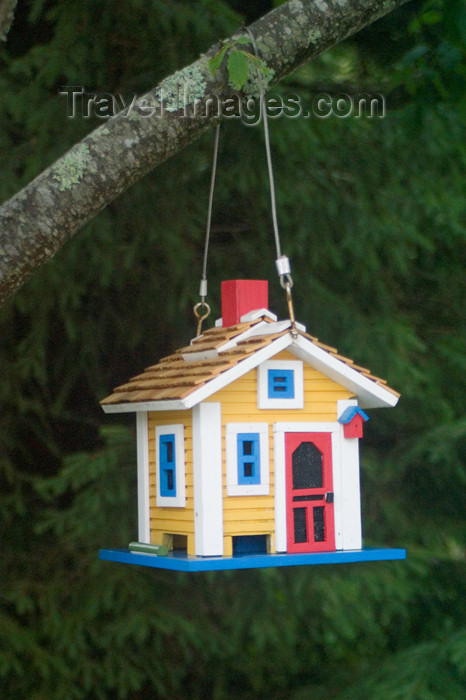 canada454: Close-up of a colourful birdhouse in historic Mahone Bay, Nova Scotia, Canada - photo by D.Smith - (c) Travel-Images.com - Stock Photography agency - Image Bank