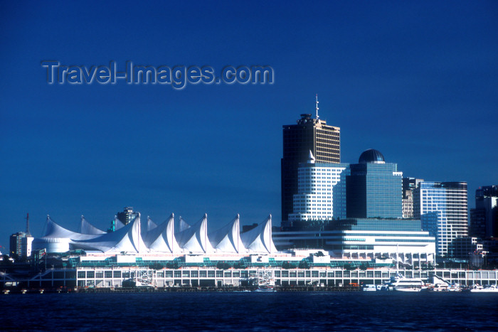 canada516: Canada / Kanada - Vancouver:  Canada Place and Vancouver city skyline from Burrard Inlet - photo by D.Smith - (c) Travel-Images.com - Stock Photography agency - Image Bank