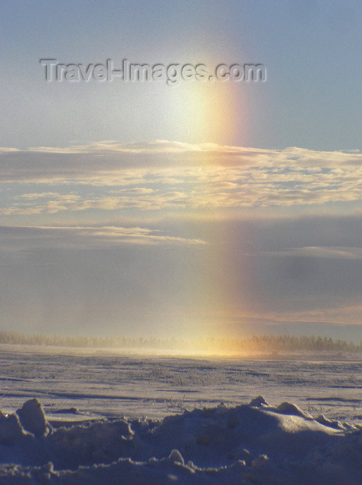 canada532: Northwest Territories, Canada: end of Arctic rainbow, Canada - photo by Air West Coast - (c) Travel-Images.com - Stock Photography agency - Image Bank