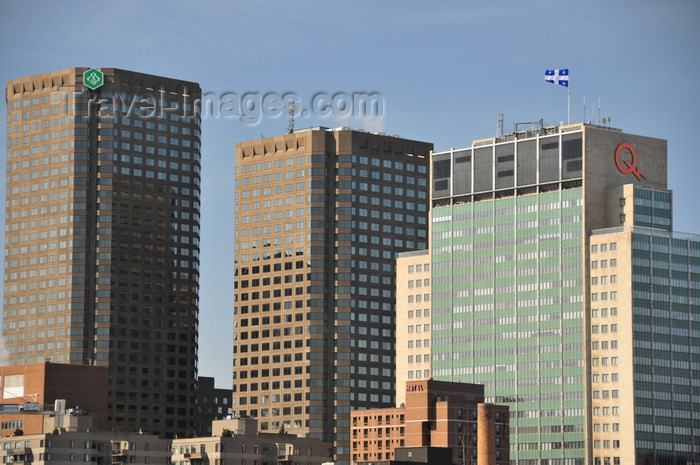 canada563: Montreal, Quebec, Canada: Complexe Desjardins, Mouvement Desjardins, hotel complex and shopping mall designed by Thomas Balsley Associates, and Hydro-Québec Building by Gaston Gagnier - Quartier Sainte-Marie - photo by M.Torres - (c) Travel-Images.com - Stock Photography agency - Image Bank