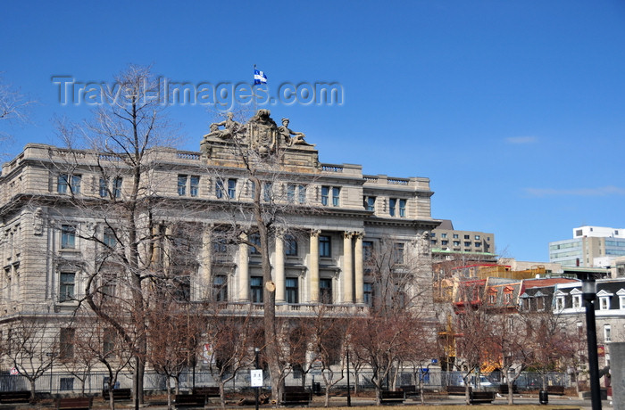 canada566: Montreal, Quebec, Canada: Gilles-Hocquart  building - Beaux-arts style - Bibliotheque et Archives nationales, former École des Hautes Études commerciales - Édifice Gilles-Hocquart - avenue Viger est, Quartier latin - photo by M.Torres - (c) Travel-Images.com - Stock Photography agency - Image Bank