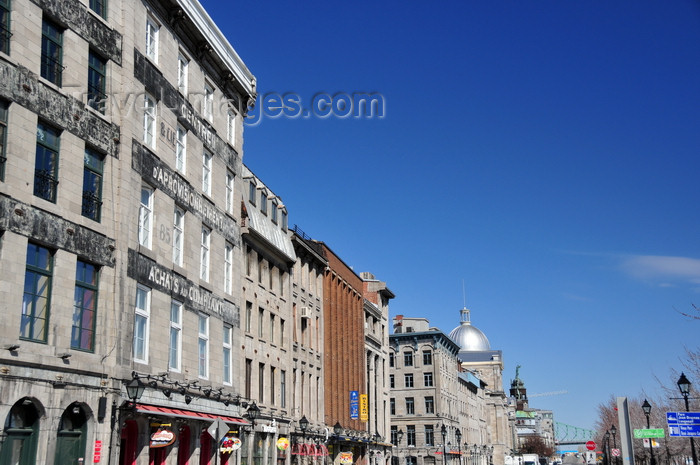 canada580: Montreal, Quebec, Canada: warehouses along Rue de La Commune - Magasin-entrepôt John-Pratt, Ricard, Joseph-Auguste-Laviolette, Victor-Hudon... - Vieux-Montréal - photo by M.Torres - (c) Travel-Images.com - Stock Photography agency - Image Bank