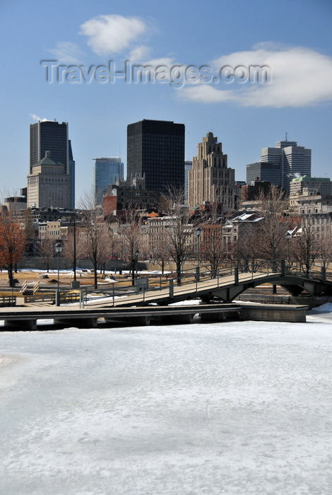 canada615: Montreal, Quebec, Canada: Rue de la Commune and Promenade du Viex-Port from Bassin Bonsecours - skyline - Vieux-Montréal - photo by M.Torres - (c) Travel-Images.com - Stock Photography agency - Image Bank