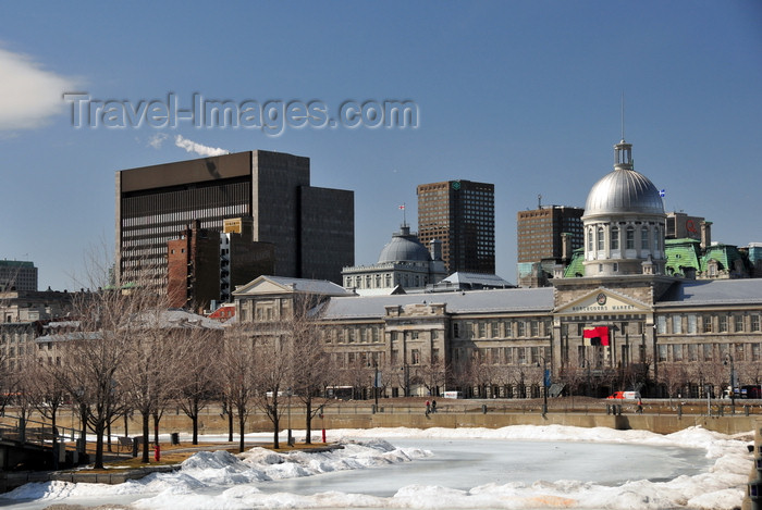 canada616: Montreal, Quebec, Canada: Bonsecours market and Palace of Justice - view from Bassin Bonsecours - Vieux-Montréal - photo by M.Torres - (c) Travel-Images.com - Stock Photography agency - Image Bank