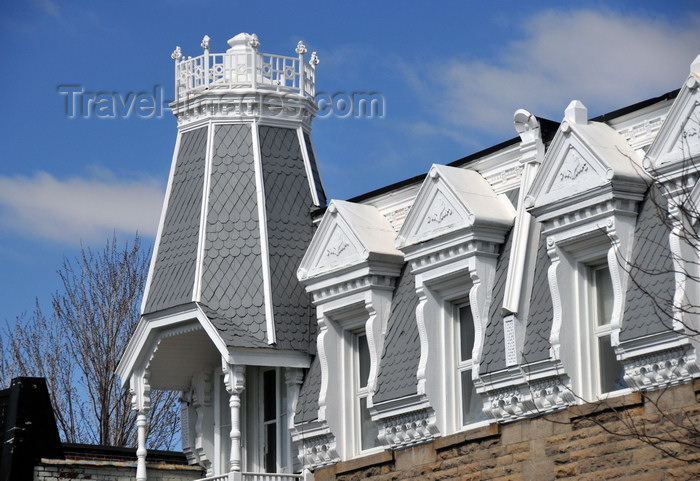 canada628: Montreal, Quebec, Canada: elegant residence on Rue Saint-Denis - photo by M.Torres - (c) Travel-Images.com - Stock Photography agency - Image Bank