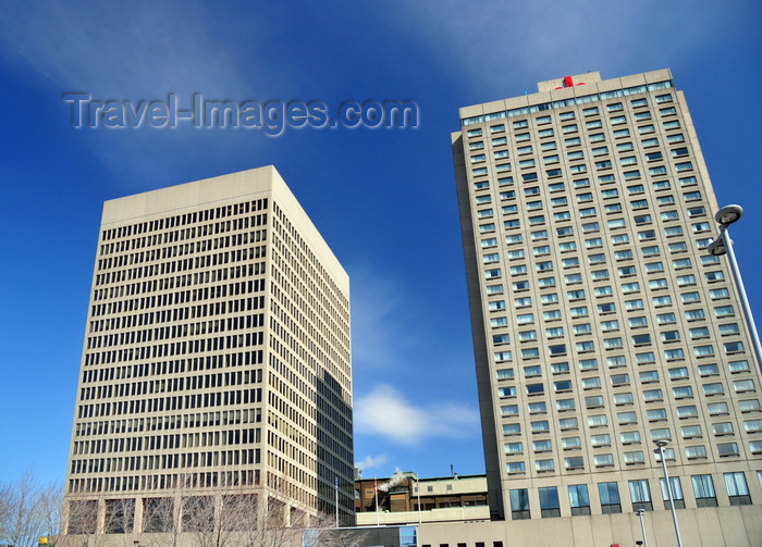 canada629: Montreal, Quebec, Canada: Hôtel Gouverneur Montréal and Place Dupuis Shopping Center and Offices - Quartier Latin - photo by M.Torres - (c) Travel-Images.com - Stock Photography agency - Image Bank