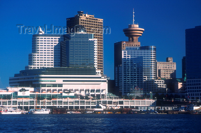 canada672: Vancouver, BC, Canada: Canada Place and the Sears Tower - photo by D.Smith - (c) Travel-Images.com - Stock Photography agency - Image Bank