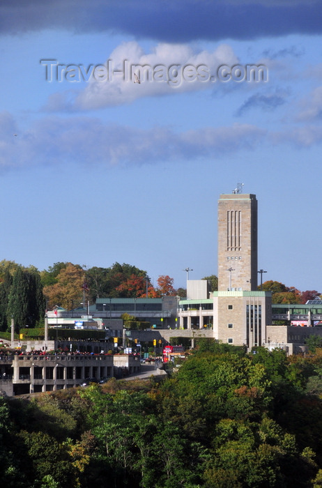 canada682: Niagara Falls, Ontario, Canada: Rainbow Tower, houses the Rainbow Carillon with 55 tuned bells, manufactured in Loughborough, England - Rainbow Plaza Canadian border station - photo by M.Torres - (c) Travel-Images.com - Stock Photography agency - Image Bank