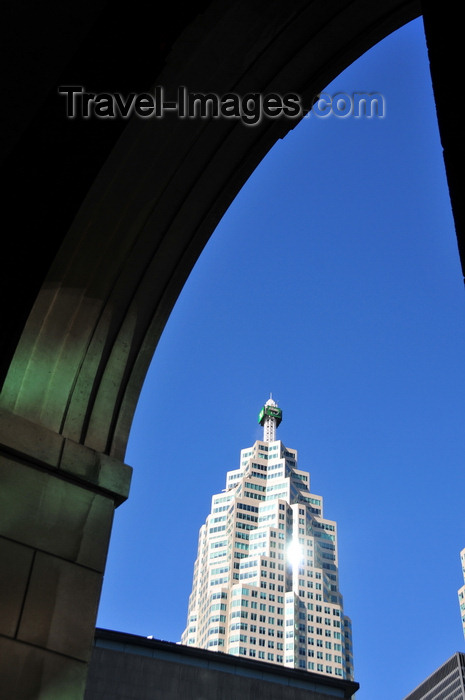 canada699: Toronto, Ontario, Canada: Brookfield Place - TD Canada Trust Tower framed by an arch at 35 the Esplanade - photo by M.Torres - (c) Travel-Images.com - Stock Photography agency - Image Bank