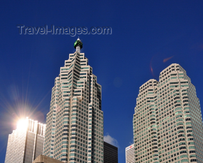 canada709: Toronto, Ontario, Canada: Financial District - Brookfield Place (TD Canada Trust Tower and Bay Wellington Tower) and Royal Bank Plaza reflecting the sun light - photo by M.Torres - (c) Travel-Images.com - Stock Photography agency - Image Bank