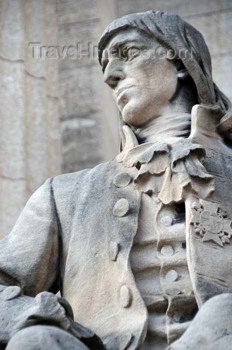 canada772: Winnipeg, Manitoba, Canada: Legislative building - French Canadian military officer, trader and explorer Pierre Gaultier de Varennes, Sieur de la Vérendrye, born in the Nouvelle-France - photo by M.Torres - (c) Travel-Images.com - Stock Photography agency - Image Bank