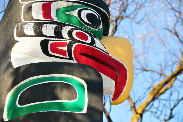 canada778: Winnipeg, Manitoba, Canada: totem - Assinboine Avenue - grounds of the Legislative Palace - photo by M.Torres - (c) Travel-Images.com - Stock Photography agency - Image Bank