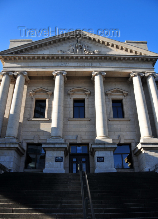 canada782: Winnipeg, Manitoba, Canada: Law Courts - façade on Kennedy Street - hexastyle portico with Ionic columns - photo by M.Torres - (c) Travel-Images.com - Stock Photography agency - Image Bank