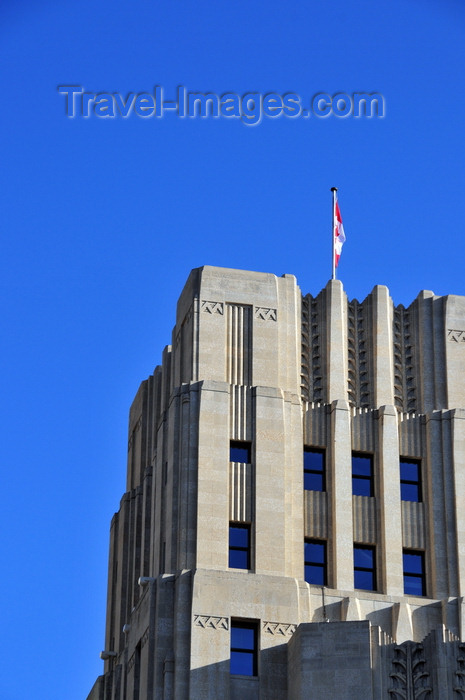 canada799: Winnipeg, Manitoba, Canada: Federal Building on Main Street - architects Northwood & Chivers - office block in a mild Art Deco style - wheaf sheafs - photo by M.Torres - (c) Travel-Images.com - Stock Photography agency - Image Bank