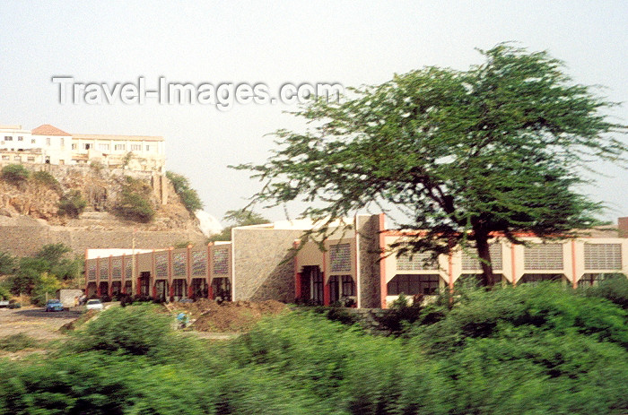 capeverde6: Cabo Verde - Cape Verde - Cidade da Praia / RAI, Santiago island: Chinese built library - biblioteca - photo by M.Torres - (c) Travel-Images.com - Stock Photography agency - Image Bank