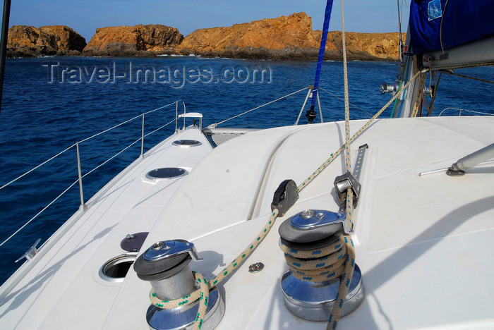 capeverde77: Brava island, Sotavento group - Cape Verde / Cabo Verde: catamaran sailing in Cape Verdian waters - photo by E.Petitalot - (c) Travel-Images.com - Stock Photography agency - Image Bank