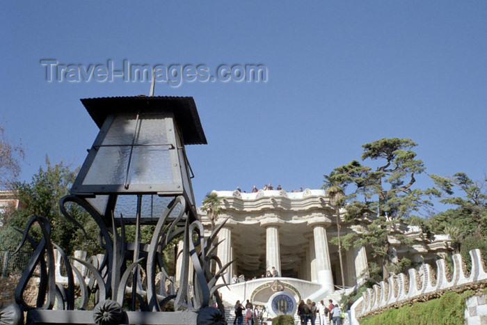 catalon101: Barcelona, Catalonia: entrance of Parc Güell - Carrer d'Olot - photo by M.Bergsma - (c) Travel-Images.com - Stock Photography agency - Image Bank