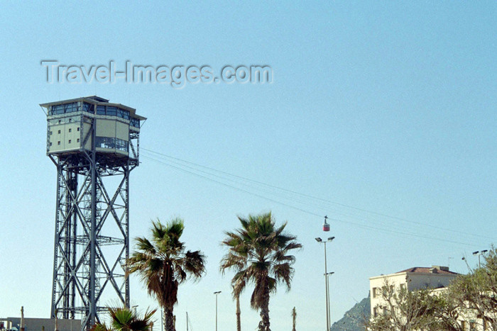 catalon103: Catalonia - Barcelona: cable car tower - photo by M.Bergsma - (c) Travel-Images.com - Stock Photography agency - Image Bank