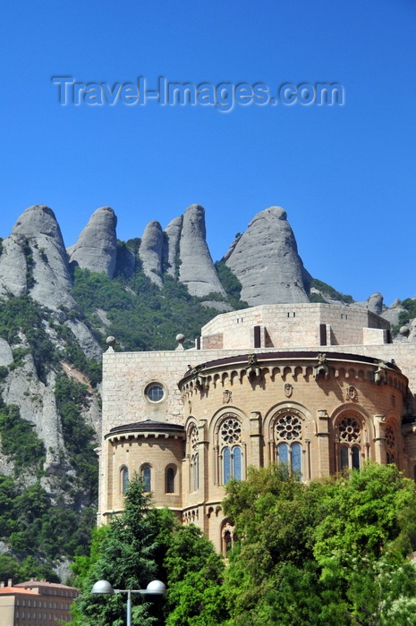 catalon13: Montserrat, Catalonia: Santa Magdalena peaks and the ambulatory of the Basilica - Santa Maria de Montserrat Benedictine abbey - photo by M.Torres - (c) Travel-Images.com - Stock Photography agency - Image Bank