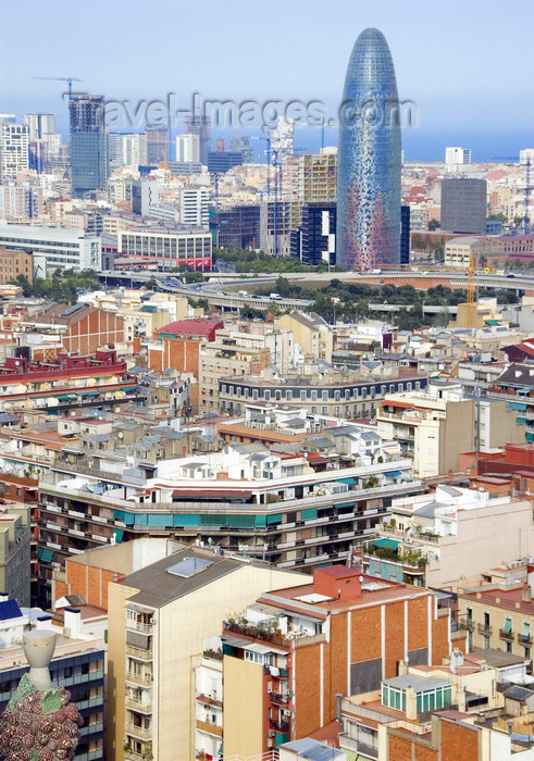 catalon143: Barcelona, Catalonia: the Jean Nouvel designed Agbar Tower - built by Dragados - Poblenou, Sant Martí district - photo by B.Henry - (c) Travel-Images.com - Stock Photography agency - Image Bank