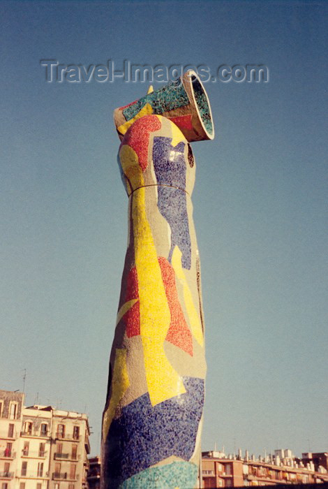 catalon2: Catalonia - Barcelona: sculpture at Joan Miró park - parc Joan Miró - photo by Miguel Torres - (c) Travel-Images.com - Stock Photography agency - Image Bank