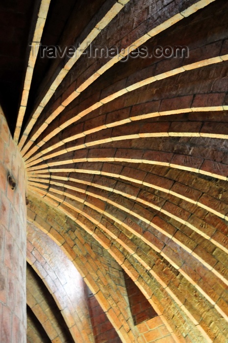 catalon212: Barcelona, Catalonia: attic of Casa Milà, La Pedrera, by Gaudi - UNESCO World Heritage Site - roof structure -  photo by M.Torres - (c) Travel-Images.com - Stock Photography agency - Image Bank