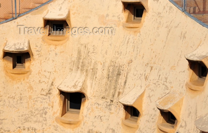 catalon220: Barcelona, Catalonia: random windows, attic of Casa Milà, La Pedrera, by Gaudi - UNESCO World Heritage Site - photo by M.Torres - (c) Travel-Images.com - Stock Photography agency - Image Bank