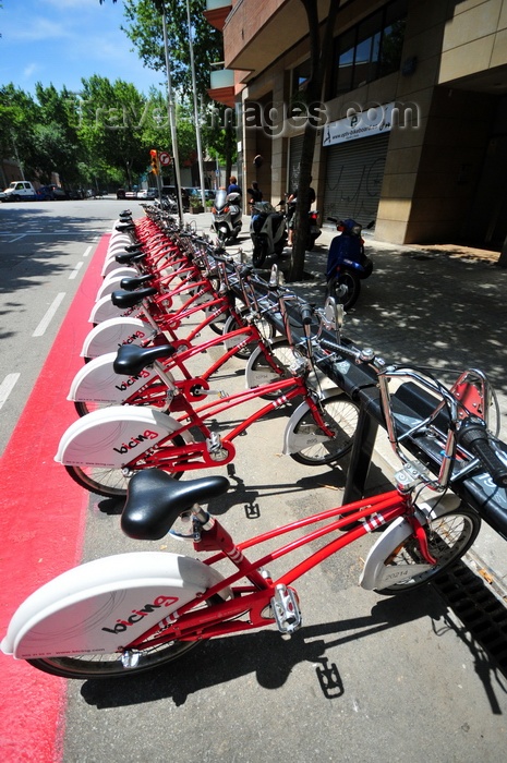 catalon261: Barcelona, Catalonia: Bicing bicycle sharing system - photo by M.Torres - (c) Travel-Images.com - Stock Photography agency - Image Bank