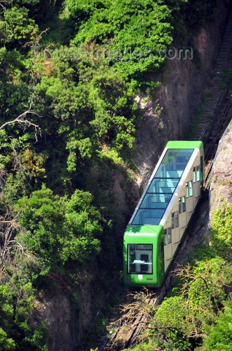 catalon37: Montserrat, Catalonia: Sant Joan Funicular on the mountainside - photo by M.Torres - (c) Travel-Images.com - Stock Photography agency - Image Bank